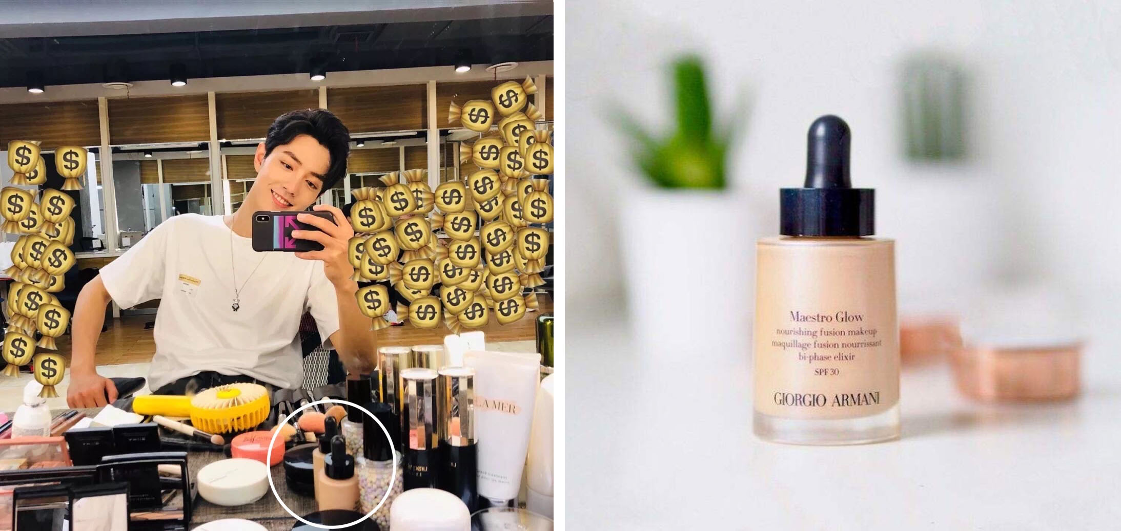 扒肖战化妆品,扒一扒明星化妆台化妆品