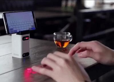 帅呆!钢铁侠中的激光投影键盘终于量产了,炫酷又好用