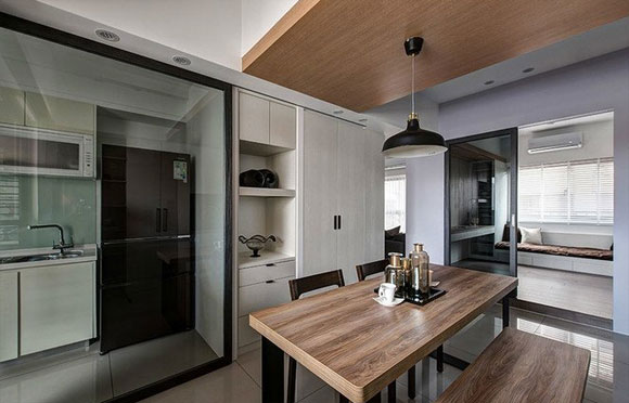 餐边柜和鞋柜一体如何吊顶,鞋柜餐边柜一体怎样吊顶