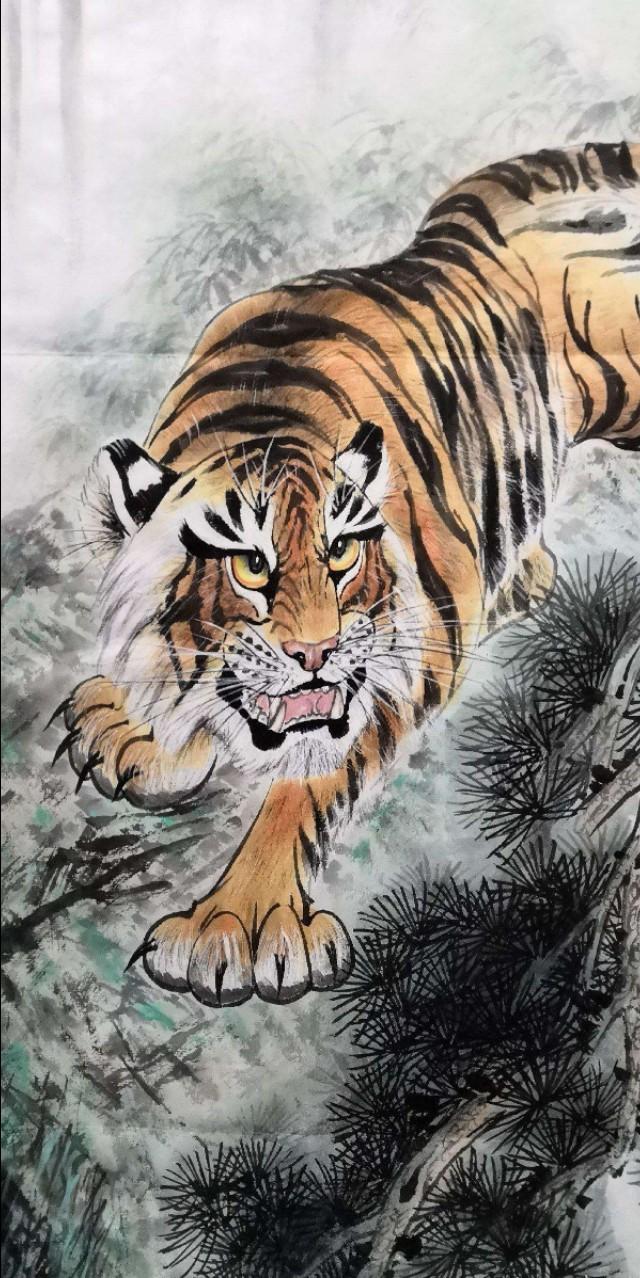 画坛“鱼虎双王”——他画鱼,鱼活;他画虎,虎威