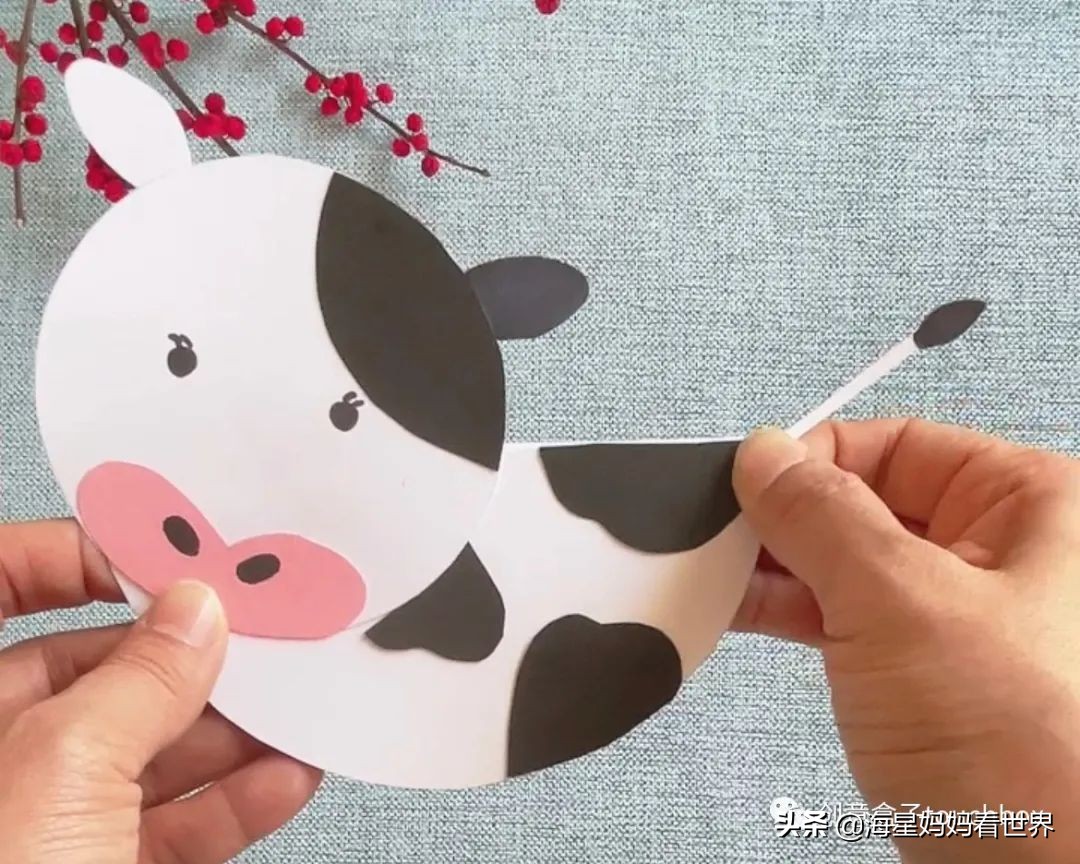 春节到，超可爱的牛卡片、牛灯笼、纸筒牛开心玩起来