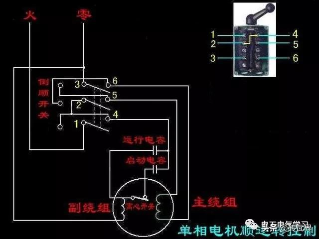 电机三大基本构造,电机三速控制实物接线图