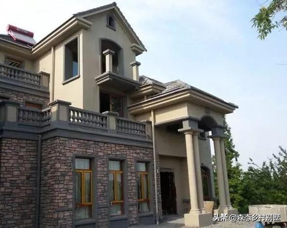 农村土豪花100多万造小别墅,浙江富人回乡建别墅