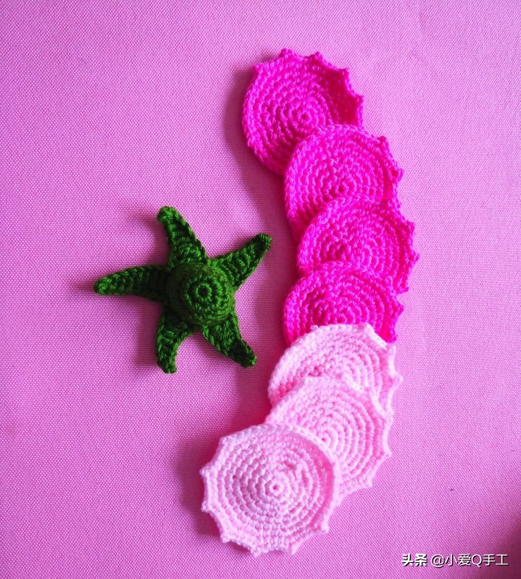 羞答答的钩针玫瑰静悄悄的开～钩针入门6种基础针法等你来学