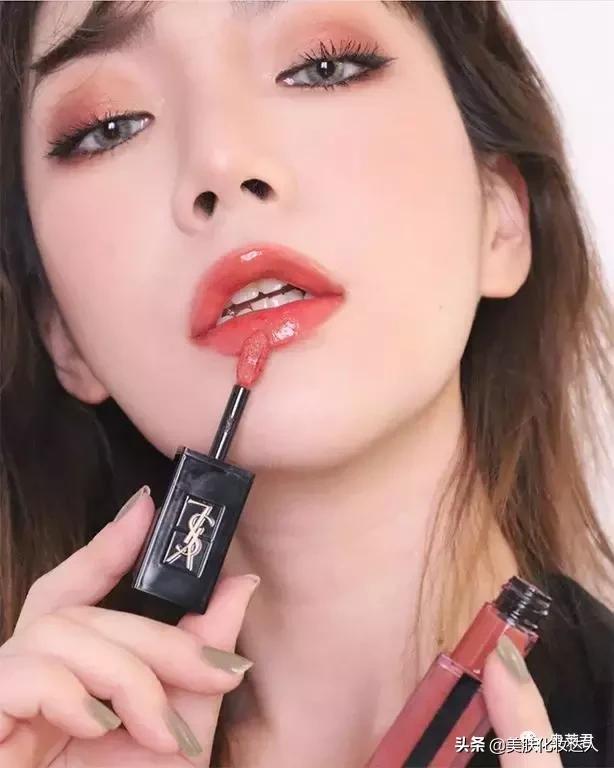 ysl比较嫩的唇釉,ysl正红唇釉