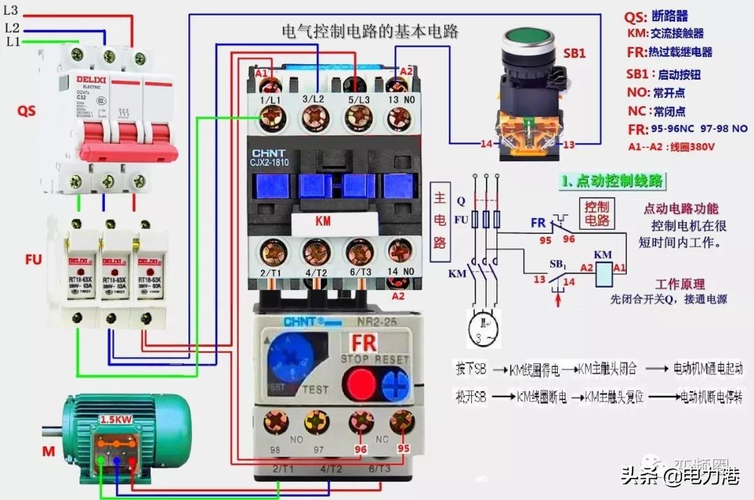 零基础学习电工彩图自学速成,零基础学电工高清彩图接线