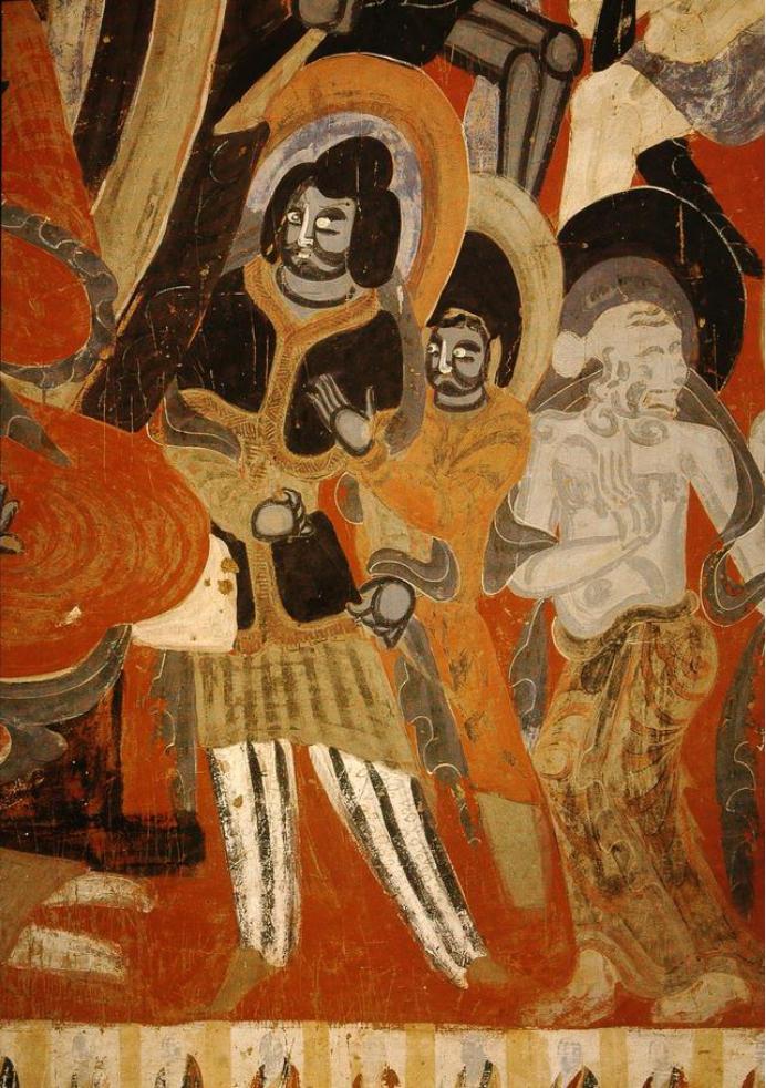 敦煌428窟介绍,敦煌329窟壁画飞天图