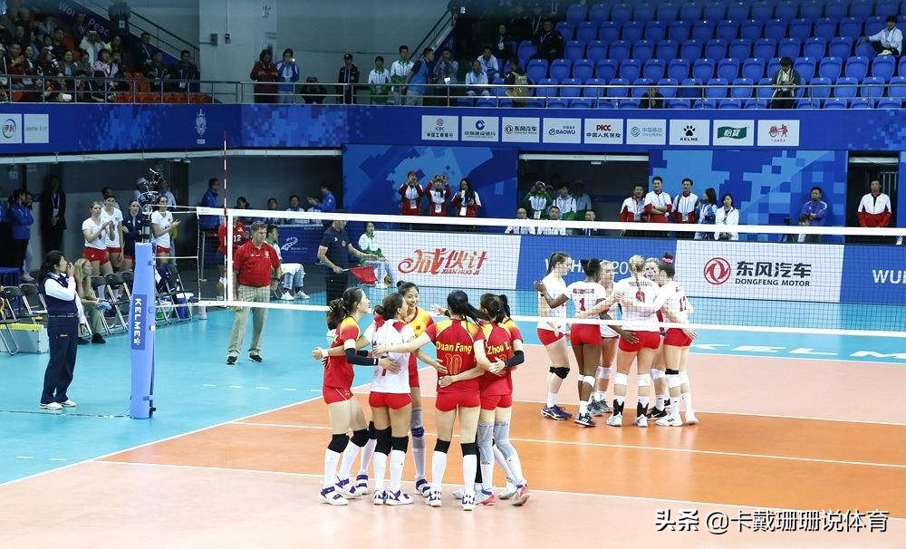 八一女排大胜美国队,世界军运会八一女排对阵美国队