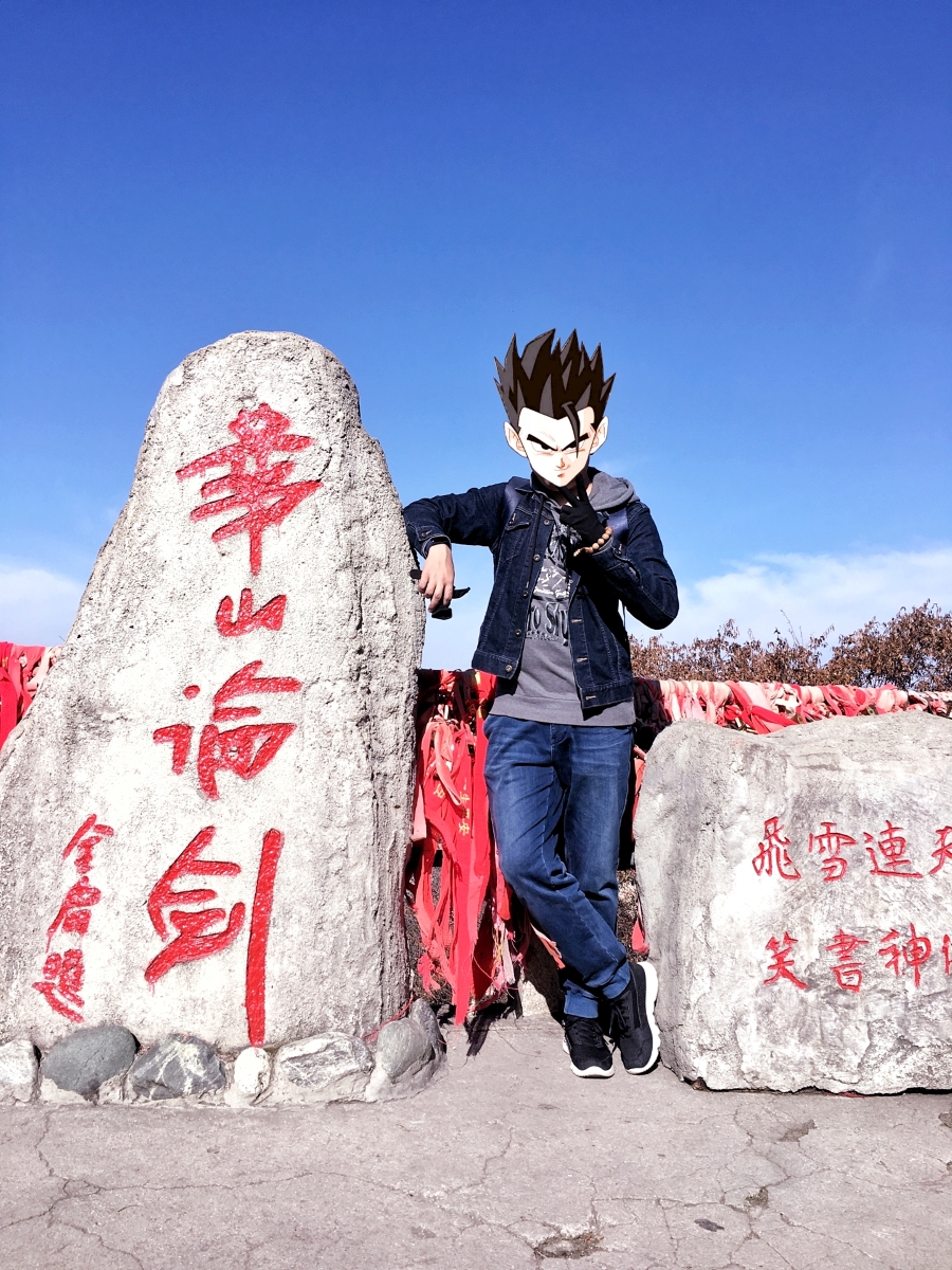 华山二日游登山攻略路线图,陕西自由行夜爬华山