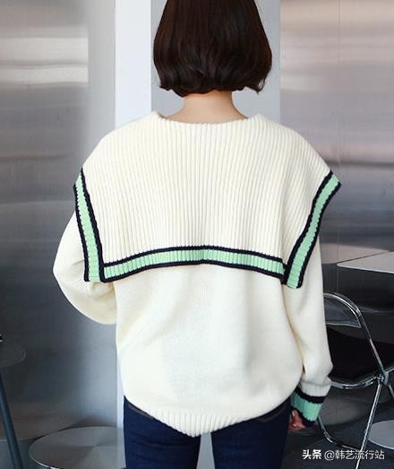 这个季节女穿什么衣服,早春款韩系温柔风蝴蝶结针织毛衣