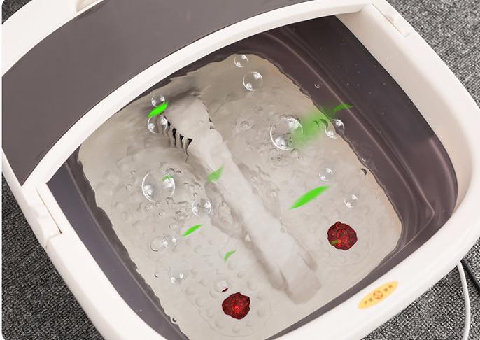 可加热足浴盆可折叠,折叠足浴按摩加热洗脚盆
