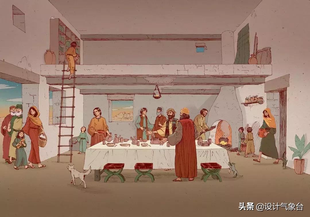 曹冲称象小学课本插图,曹冲称象绘画完整版