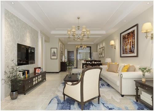 昆明市瀚林澜山100平米简美风格装修案例赏析