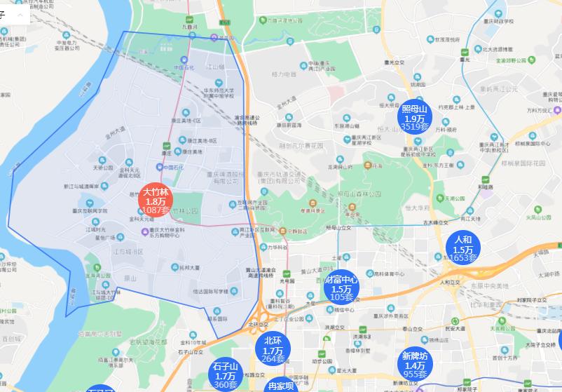 重庆大竹林值得买房吗,大竹林板块不利的地方