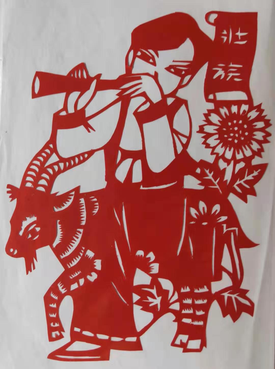 剪纸民族服饰颜色搭配,手工剪纸民族服饰搭配教程