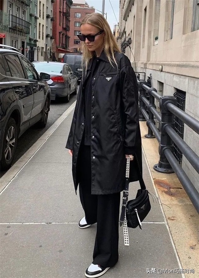 阔腿裤复古小个子春秋款,阔腿裤搭配中长款大衣