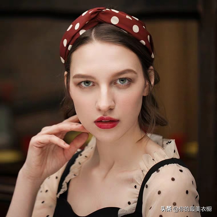 夏季时尚发带,夏季清新碎花发带