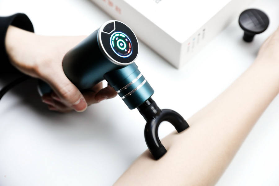 菠萝君筋膜枪高频震动,筋膜枪新二代黑科技按摩神器