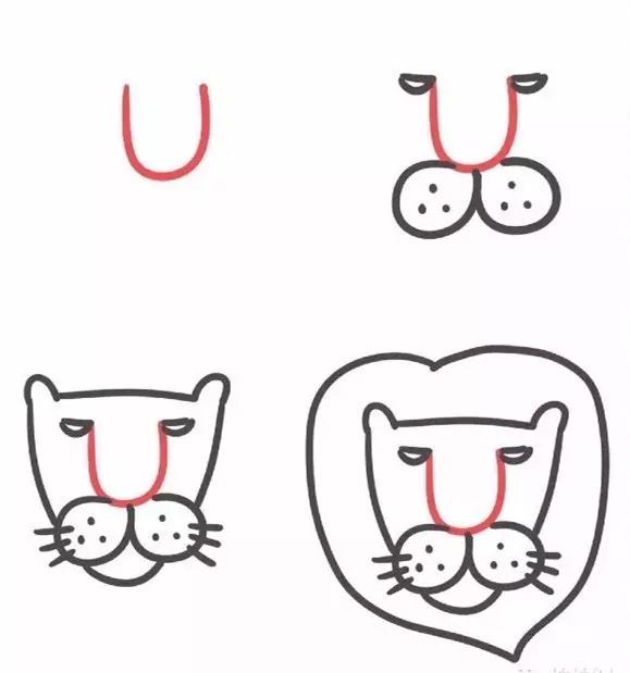 26个英文字母的画法创意简笔画,26幅有趣的字母简笔画