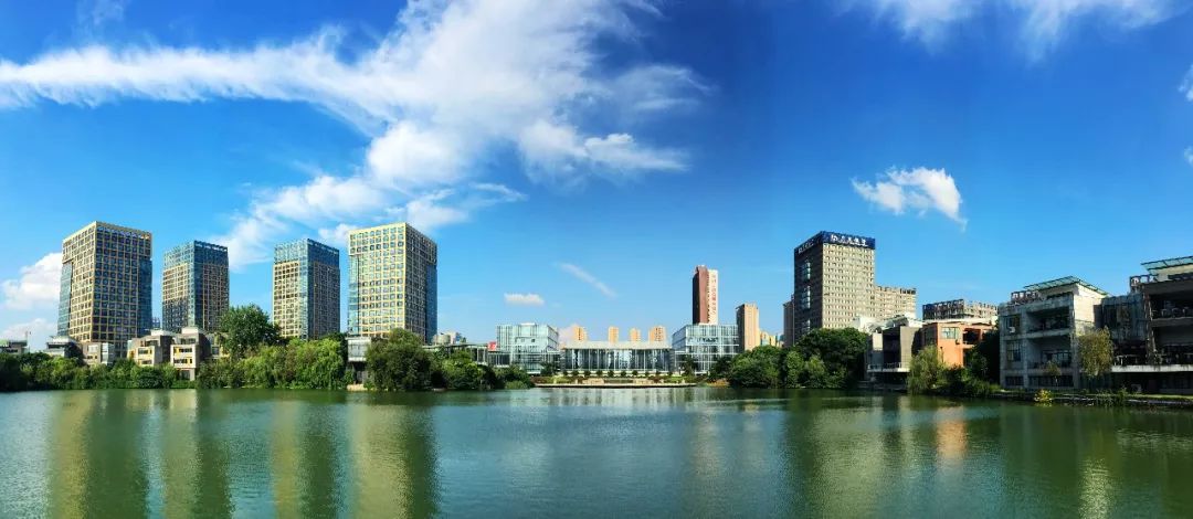 航拍光谷中心全景,光谷软件园航拍