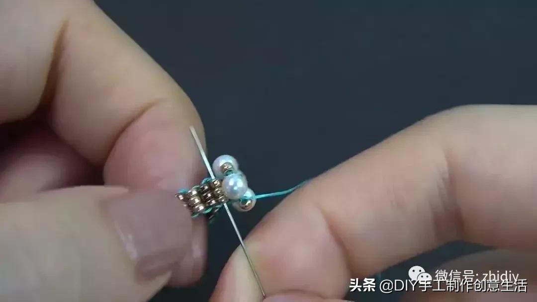 简单手工串珠戒指和发箍,戒指手工diy串珠慢视频