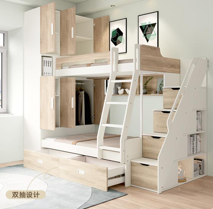 儿童高低床小户型卧室布置效果,小户型搞个阁楼床