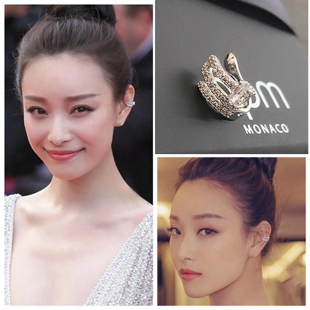 田沅同款HEFANGJewelry不对称猫咪耳夹!没耳洞的女孩也可以戴哦