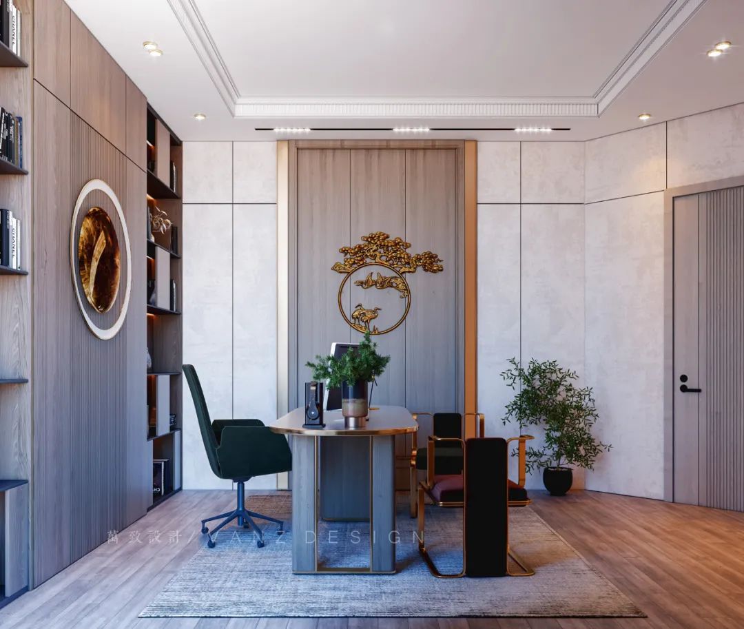 高档董事长办公室装修案例欣赏,董事长办公室豪华装修现代感