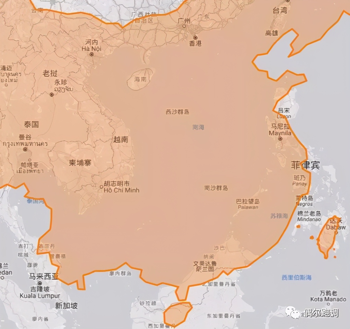 换个视角看世界——中国有多大？中国有多小？