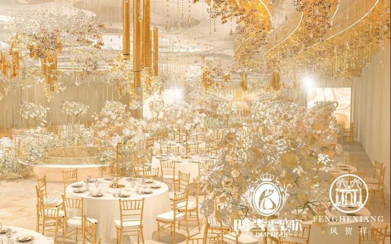 婚礼堂星空宴会厅设计,星空婚礼堂宴会厅