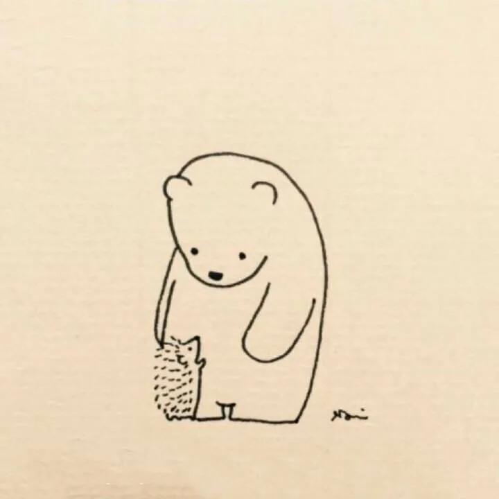 治愈小熊简笔画,简笔画小熊猫和竹子