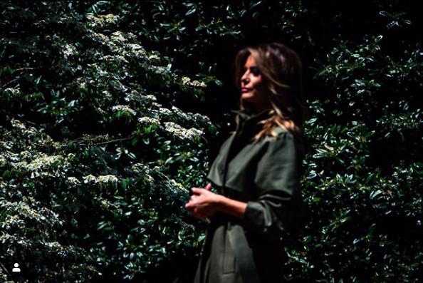 美国第一夫人植树节,美国第一夫人绿色衣服