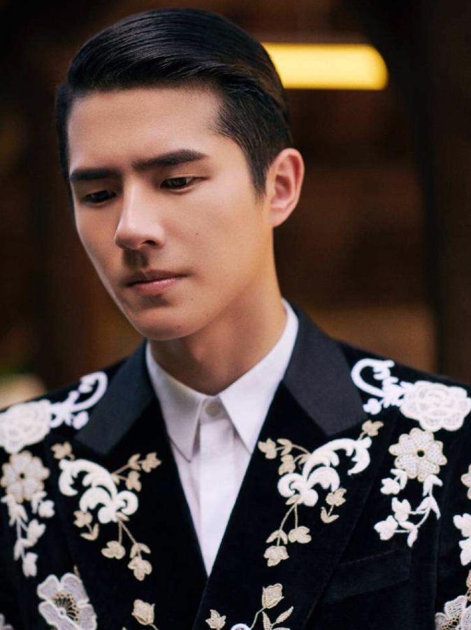 刘昊然深栗色发型,刘昊然染过的发色