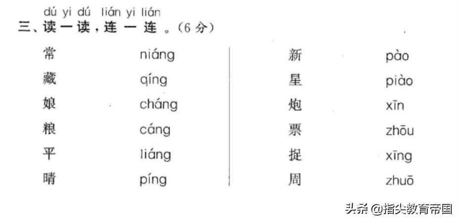 一年级期末语文考试，能考的拼音、汉字，笔顺结构、词语等全在这