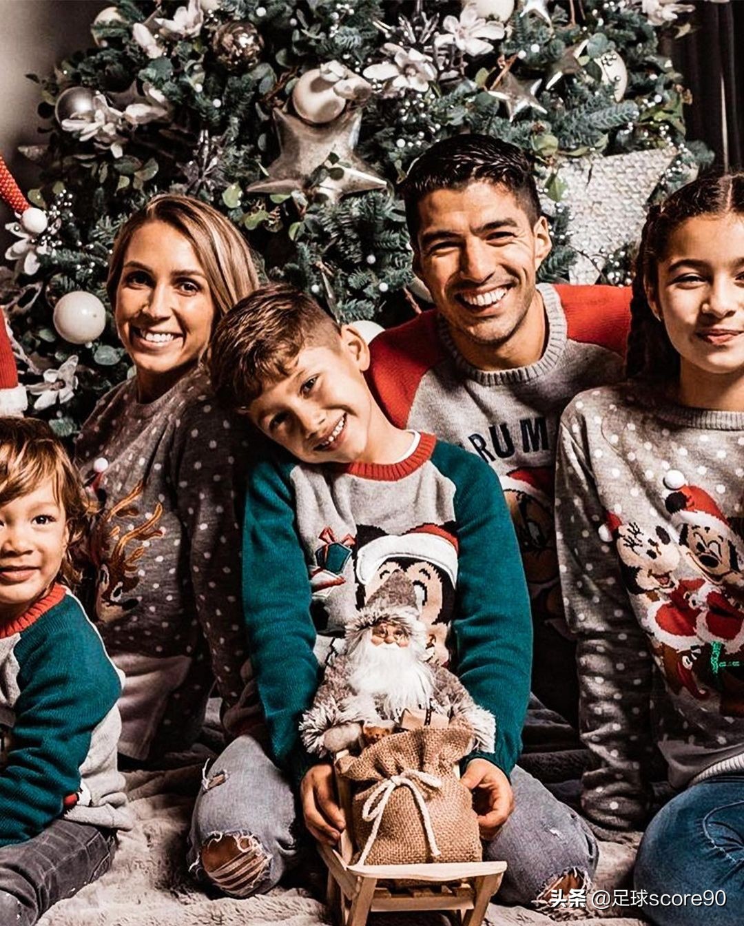 足球明星圣诞照,足球明星们的合照