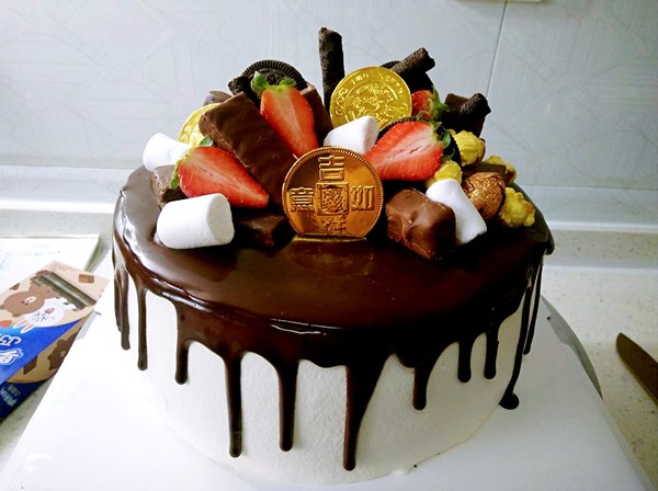 巧克力淋面蛋糕做法不用托盘,吃星空巧克力蛋糕淋面慕斯