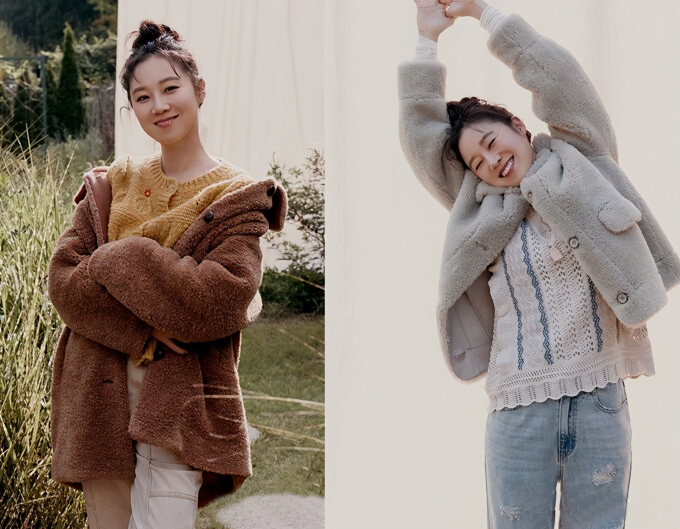 林允儿穿搭冬季,林允儿大冬天穿棉服配短裙来秀腿