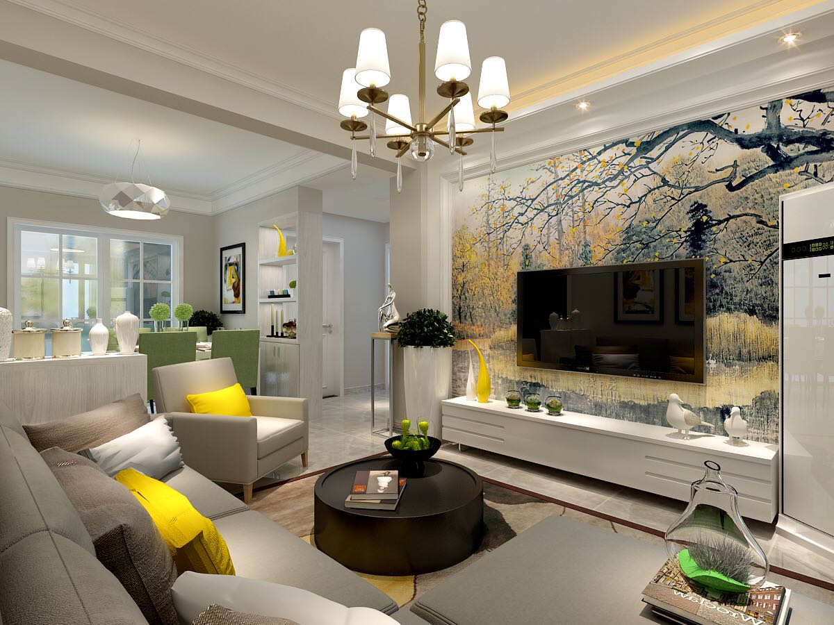 90平方中间户型现代简约轻奢风格,合肥独特的小户型设计