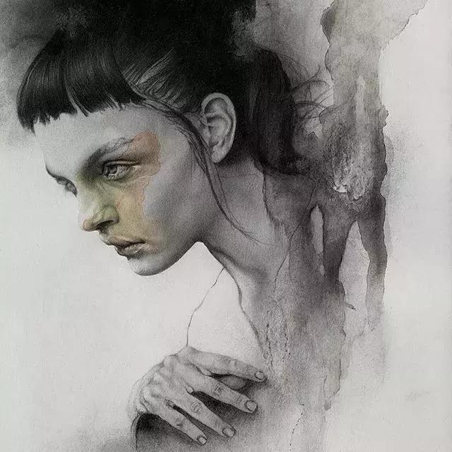 日本艺术素描画家,日本画家的素描作品