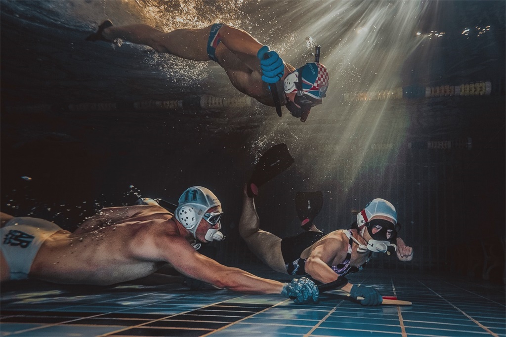 水下曲棍球憋气,水下曲棍球