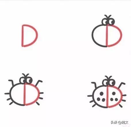 简笔画用字母m画一辆自行车,创意字母简笔画启蒙