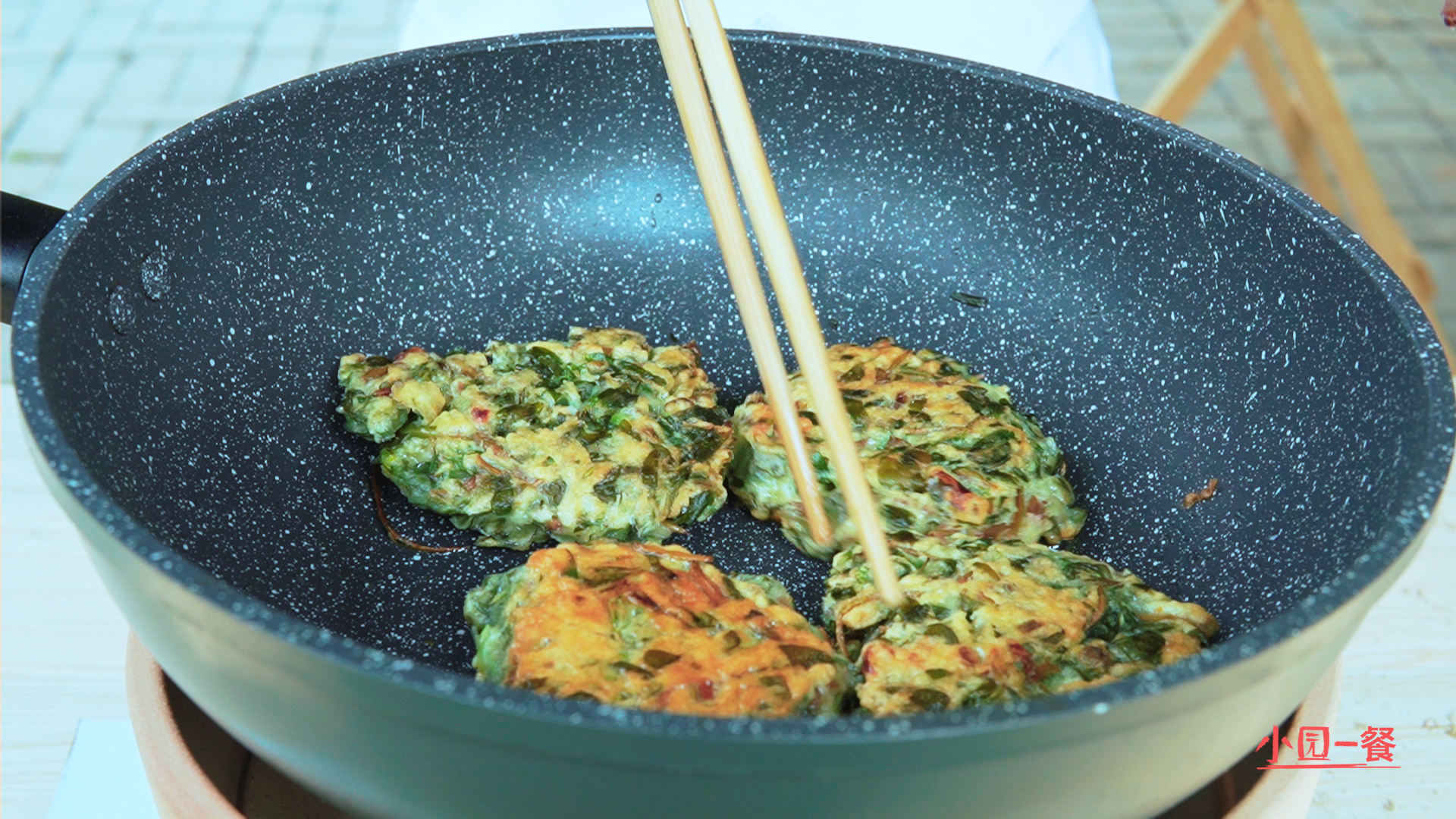 马齿菜饼最简单的做法,马齿苋菜锅饼的制作方法