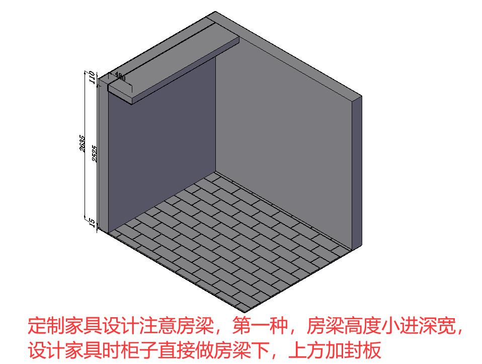 房梁装修设计,全屋定制有梁怎么做柜子