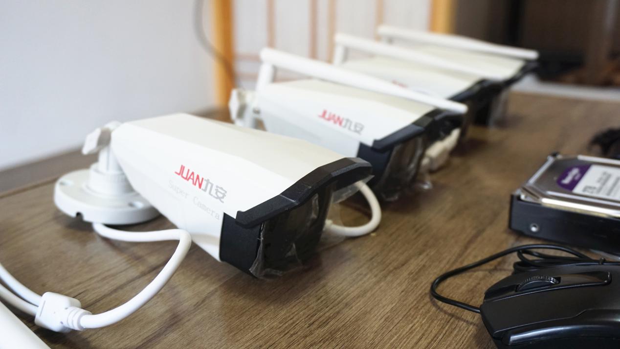 老家新居装上九安监控搭配西部数据紫盘，自己动手安装并不难