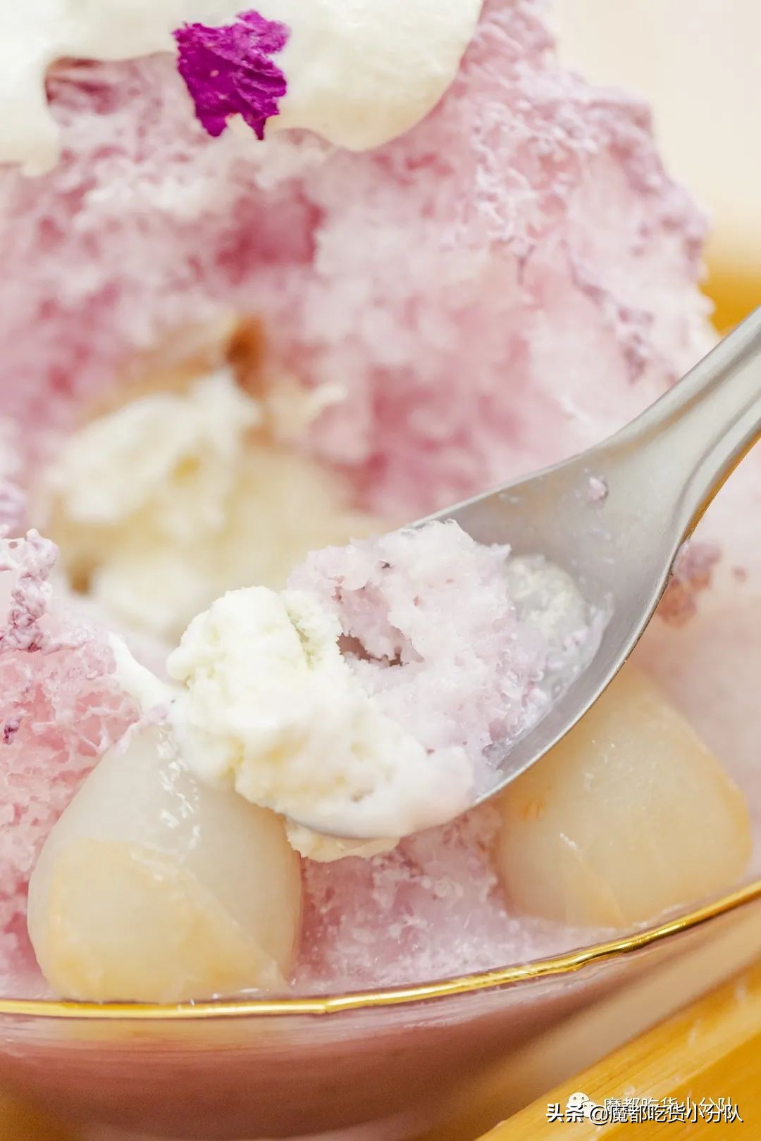 夹心荔枝冰，妈妈不让多吃