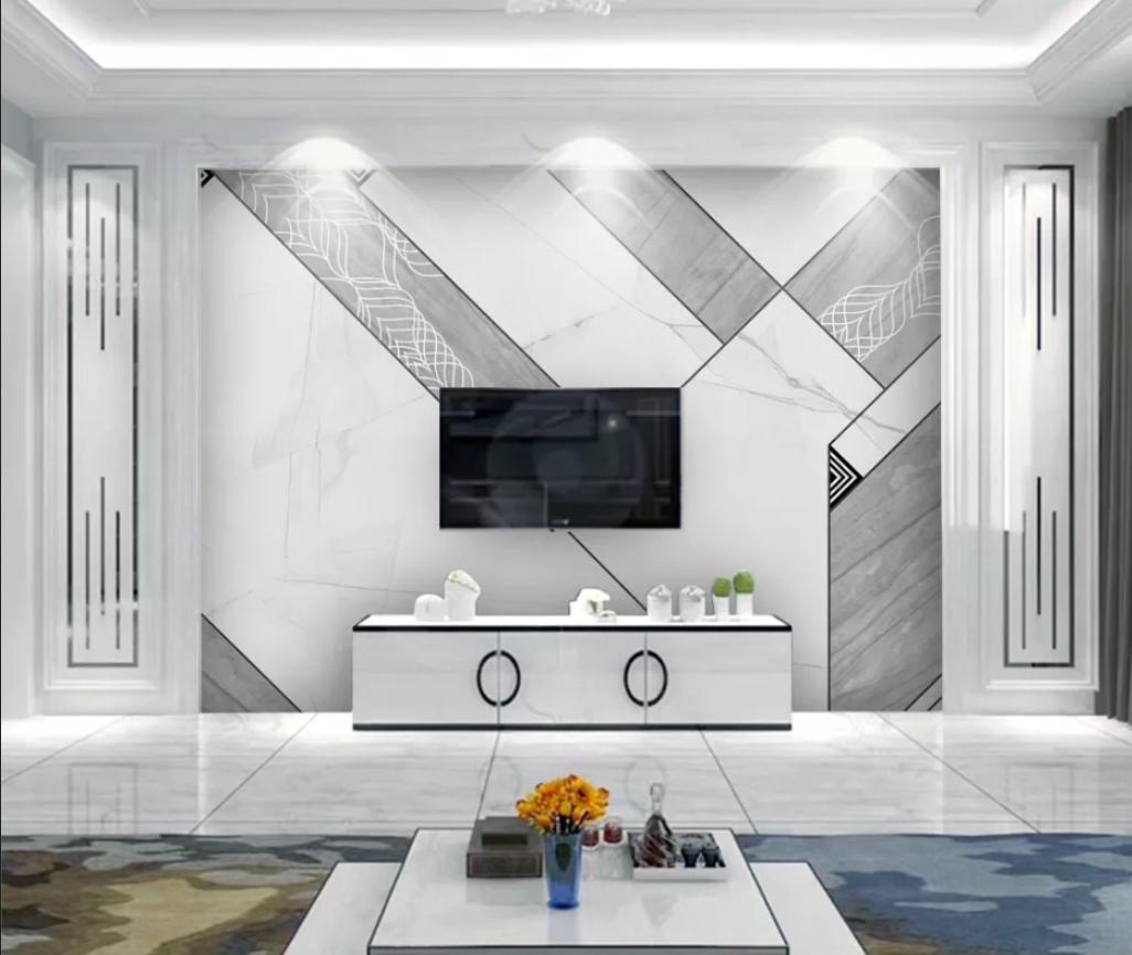 石材背景墙瓷砖颜色搭配效果图,极简大理石瓷砖背景墙效果图