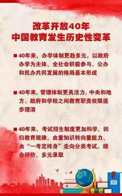 中国教育面临的40年来大变革,中国教育40年述评