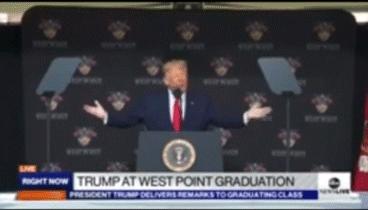 西点军校特朗普演讲,2020年美国西点军校特朗普演讲