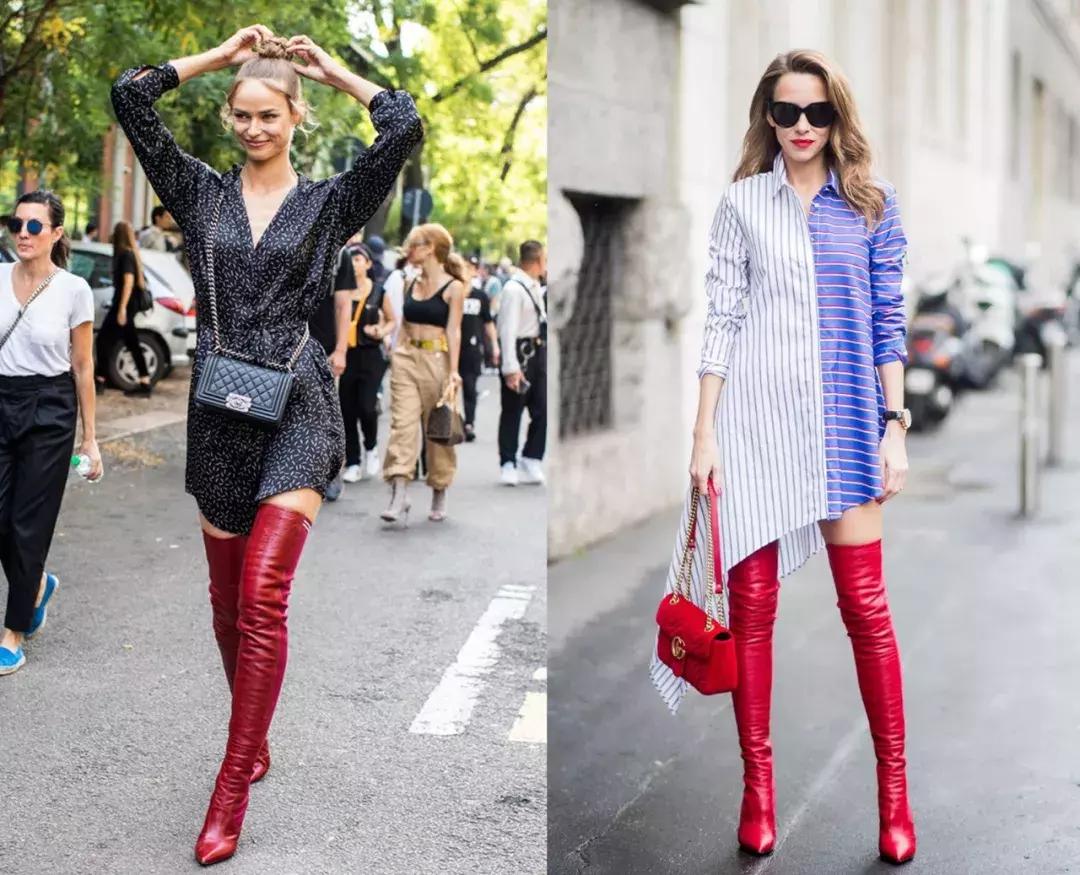 英伦袜靴穿搭裙子,袜靴穿搭新款