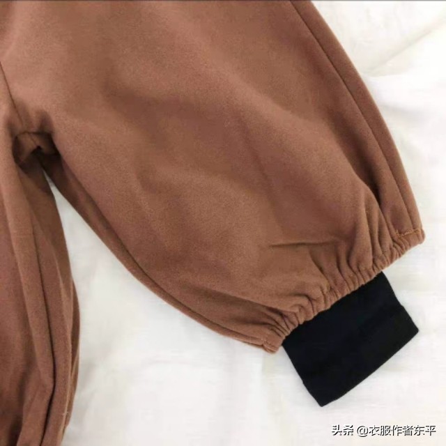 裁剪文艺范拼接灯笼裤,阔腿灯笼裤怎么做